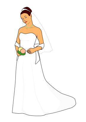 Icône femme vêtement mariage robe à télécharger gratuitement